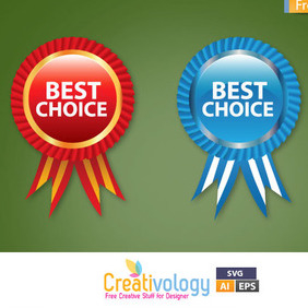 Free Vector Best Choice Label - vector gratuit #209389 