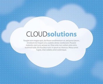 Cloud Solutions - vector gratuit #209449 