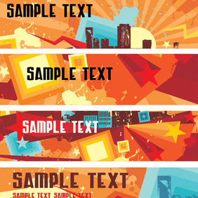 Urban Style Banners - Kostenloses vector #211409