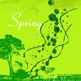 Spring Vector Background - vector gratuit #211419 