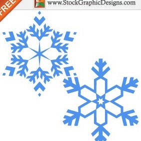 Snowflakes Free Vector Graphics Images - бесплатный vector #211999