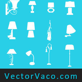 Lamp Silhouette - Free vector #212279