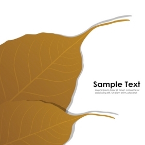 Autumn Card With Sample Text - Free vector #213299