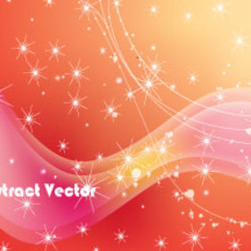 Abstract Orange Dreamy Line Vector - Free vector #213519