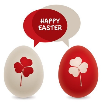 Easter Eggs Card - Free vector #213789