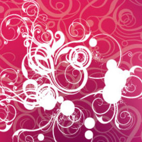 Swirls Patterns In Viollet Background - Kostenloses vector #213989