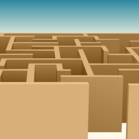The Tricky Maze - Free vector #214529