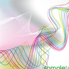Abstract Colored Lines Free Vector Background - Kostenloses vector #215249