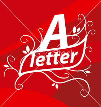 Free logo letter a with floral patterns vector - бесплатный vector #216249