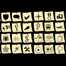 Set Of Vector Icons - Free vector #216579