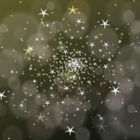 Vector Bubbles And Stars Dark Green - Free vector #216939