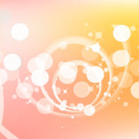 Bubbles In Orange Vector Background - vector #217549 gratis
