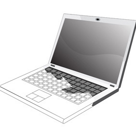 Laptop - vector #220579 gratis
