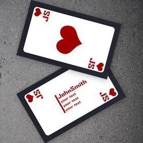 Poker Business Cards - vector gratuit #220659 
