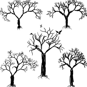 Tree Set - vector #222599 gratis