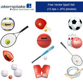 Vector Sport Set - vector #222859 gratis