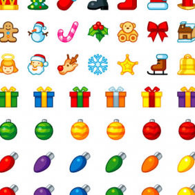 Free Christmas Vector Icons For You - бесплатный vector #223609