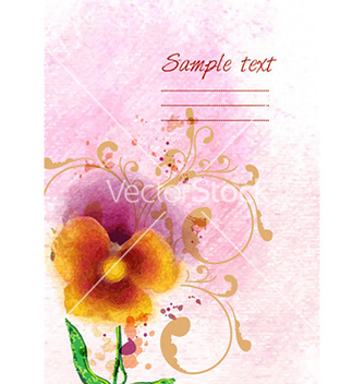 Free grunge floral background vector - Free vector #224139