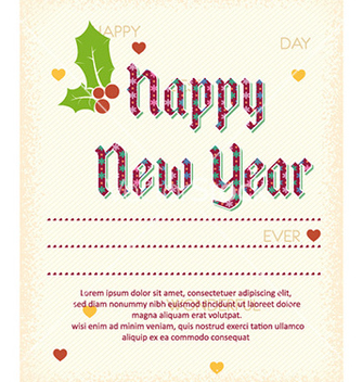 Free happy new year vector - Kostenloses vector #224229