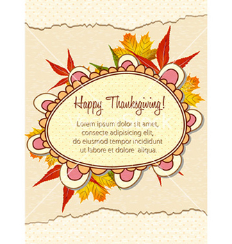 Free happy thanksgiving day with doodle frame vector - бесплатный vector #224459