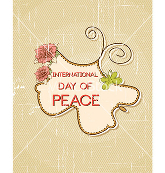 Free international day of peace with doodle frame vector - vector gratuit #224779 
