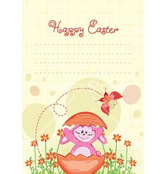 Free bunny with flowers vector - Kostenloses vector #225249