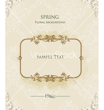 Free floral frame vector - Free vector #225269