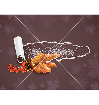 Free happy thanksgiving day with torn paper vector - vector gratuit #225549 