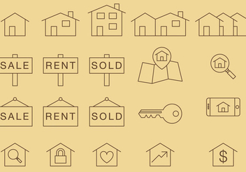 Home Thin Icons - Free vector #273269
