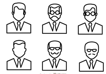 Man Outline Icons - Free vector #273399