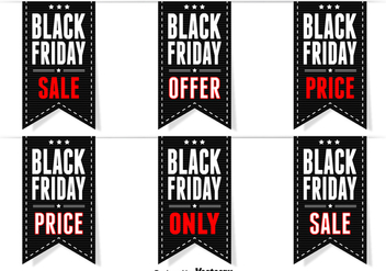Black friday labels - Free vector #273989