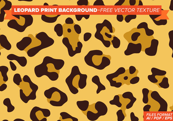 Leopard Print Background Free Vector Texture - vector #274439 gratis