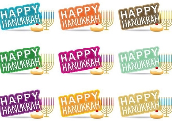 Happy Hanukkah - vector gratuit #274629 