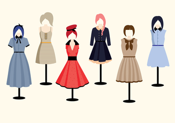 Old Style Clothes Vectors - Kostenloses vector #275189
