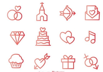 Love Outline Icons - vector #275239 gratis