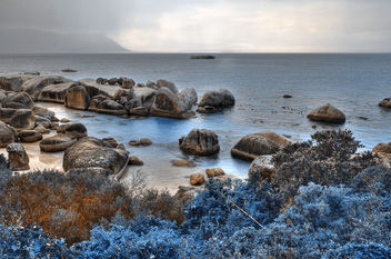Blue Boulders Beach - HDR - Free image #287369