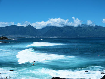 Maui West Mountains and Coast, seen from Hookipa, Sue Salisbury Maui Hawaii - бесплатный image #294669