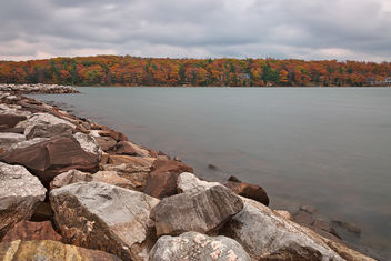 Cloudy Deep Creek Autumn - HDR - image gratuit #295069 