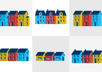 Townhomes - Free vector #297699