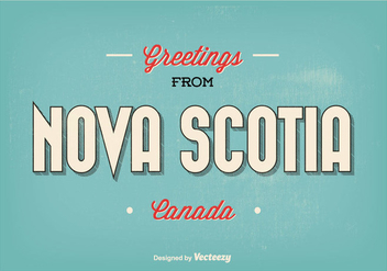 Nova Scotia Greetings Illustration - vector #301829 gratis