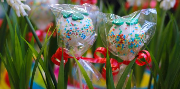 grass decorated with sweets - image gratuit #302399 