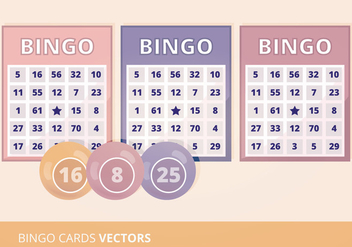 Bingo Cards Vector Illustration - vector gratuit #302609 