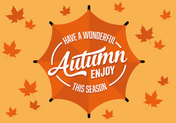 Free Flat Autumn Season Vector Background - Free vector #302699
