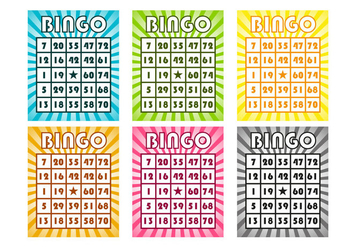 Free Bingo Cards Vector - vector gratuit #303079 