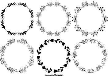 Hand Drawn Style Frame Set - Free vector #303449