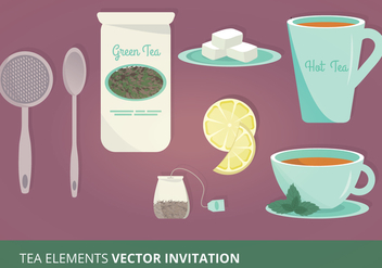 Tea Elements Vector Illustration - vector gratuit #303819 