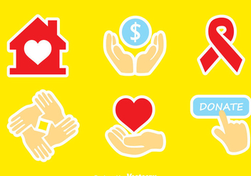 Donate Colors Icons - vector #304399 gratis