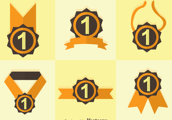 First Place Ribbon Duo Tones Icons - vector #305209 gratis