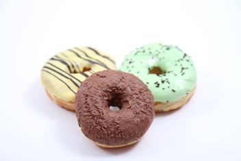 Donuts isolated on white - image gratuit #317379 
