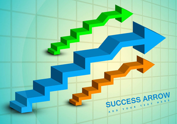 Success business arrow vector graphic - vector #317529 gratis
